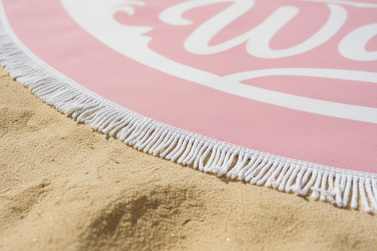 Nalu Circle Beach Towel - Detail Shot